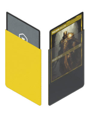 Heavy Play PALADIN YELLOW CURV SLEEVES - STANDARD 100