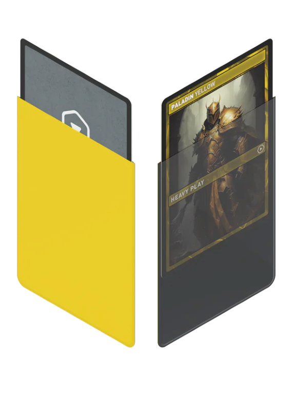 Heavy Play PALADIN YELLOW CURV SLEEVES - STANDARD 100