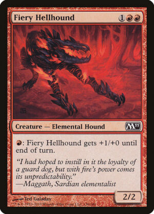 Fiery Hellhound<br /><span class="collector-number">Collector No. 136</span>