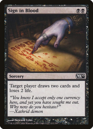 Sign in Blood<br /><span class="collector-number">Collector No. 112</span>