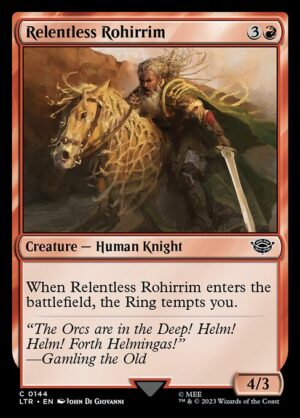 Relentless Rohirrim - Foil<br /><span class="collector-number">Collector No. 144</span>