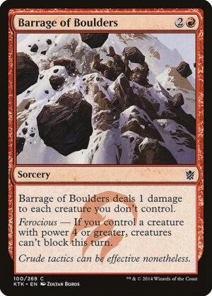 Barrage of Boulders - Foil<br /><span class="collector-number">Collector No. </span>