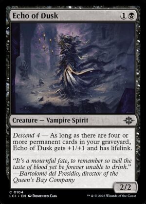 Echo of Dusk - Foil<br /><span class="collector-number">Collector No. 104</span>