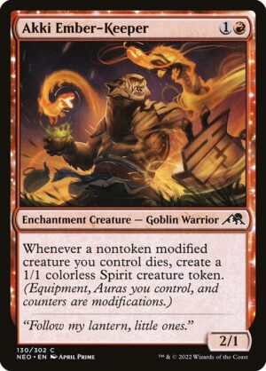 Akki Ember-Keeper - Foil<br /><span class="collector-number">Collector No. </span>
