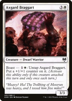 Axgard Braggart - Foil<br /><span class="collector-number">Collector No. </span>