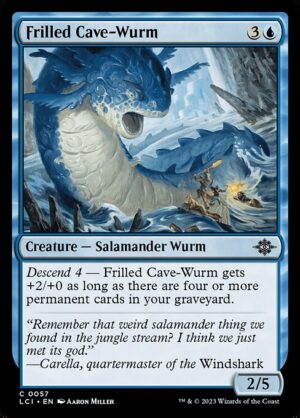 Frilled Cave-Wurm - Foil<br /><span class="collector-number">Collector No. 57</span>