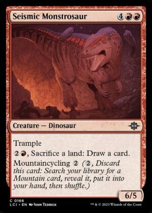 Seismic Monstrosaur - Foil<br /><span class="collector-number">Collector No. 166</span>