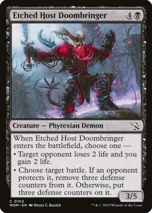 Etched Host Doombringer<br /><span class="collector-number">Collector No. 102</span>