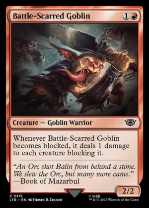 Battle-Scarred Goblin - Foil<br /><span class="collector-number">Collector No. 115</span>