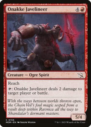 Onakke Javelineer<br /><span class="collector-number">Collector No. 156</span>