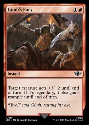 Gimli's Fury - Foil<br /><span class="collector-number">Collector No. 131</span>