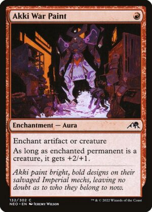 Akki War Paint - Foil<br /><span class="collector-number">Collector No. </span>