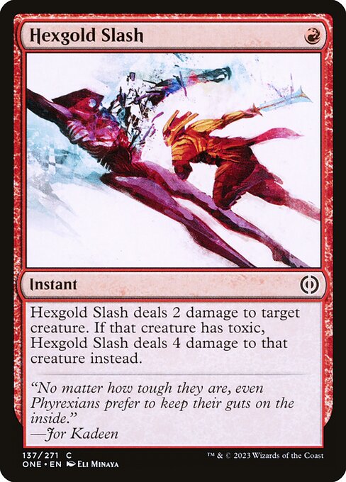 Hexgold Slash<br /><span class="collector-number">Collector No. 137</span>