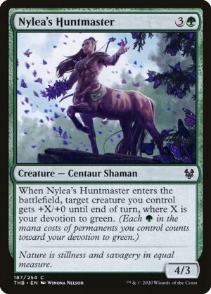 Nylea's Huntmaster<br /><span class="collector-number">Collector No. 187</span>