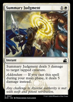 Summary Judgment - Foil<br /><span class="collector-number">Collector No. 27</span>