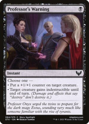 Professor's Warning - Foil<br /><span class="collector-number">Collector No. 84</span>