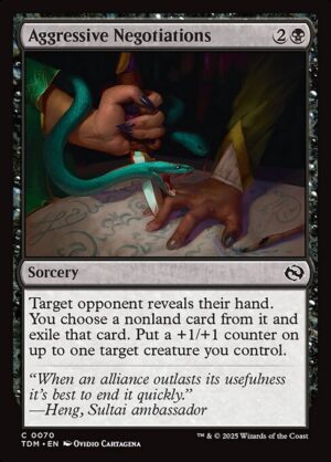Aggressive Negotiations<br /><span class="collector-number">Collector No. 70</span>