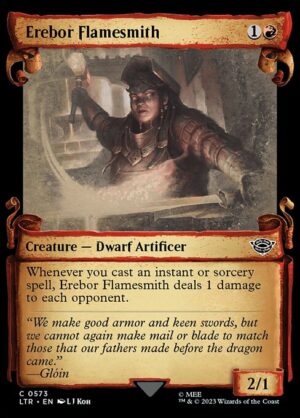 Erebor Flamesmith (Showcase Scrolls) - Foil<br /><span class="collector-number">Collector No. 573</span>