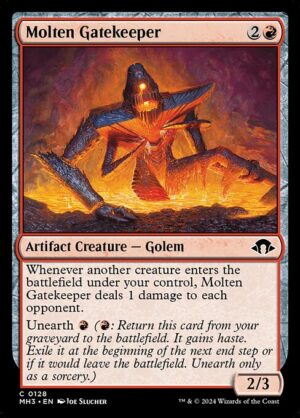 Molten Gatekeeper - Foil<br /><span class="collector-number">Collector No. 128</span>