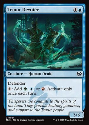 Temur Devotee<br /><span class="collector-number">Collector No. 61</span>