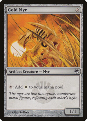 Gold Myr<br /><span class="collector-number">Collector No. 157</span>
