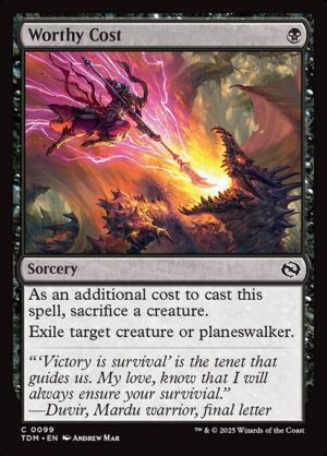 Worthy Cost<br /><span class="collector-number">Collector No. 99</span>