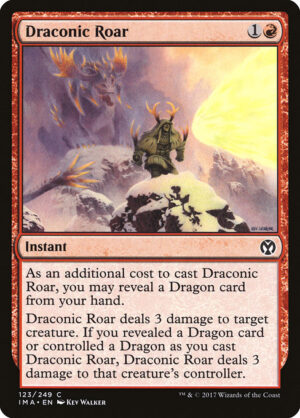 Draconic Roar<br /><span class="collector-number">Collector No. 123</span>