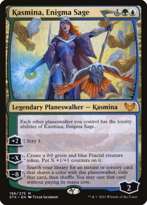 Kasmina, Enigma Sage<br /><span class="collector-number">Collector No. 196</span>