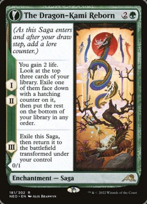 The Dragon-Kami Reborn // Dragon-Kami's Egg<br /><span class="collector-number">Collector No. 181</span>