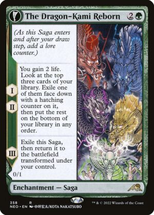 The Dragon-Kami Reborn // Dragon-Kami's Egg<br /><span class="collector-number">Collector No. 358</span>