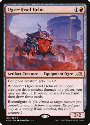 Ogre-Head Helm - Foil<br /><span class="collector-number">Collector No. 155</span>