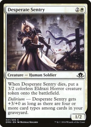 Desperate Sentry<br /><span class="collector-number">Collector No. 21</span>