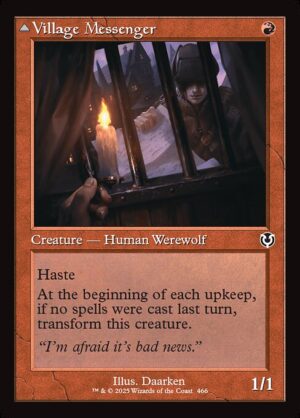 Village Messenger // Moonrise Intruder<br /><span class="collector-number">Collector No. 466</span>