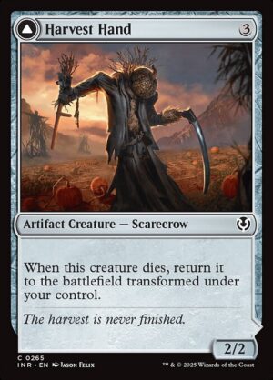 Harvest Hand // Scrounged Scythe<br /><span class="collector-number">Collector No. 265</span>