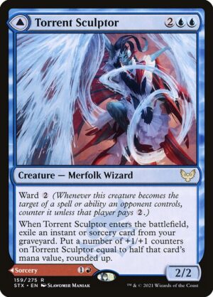 Torrent Sculptor // Flamethrower Sonata - Foil<br /><span class="collector-number">Collector No. 159</span>