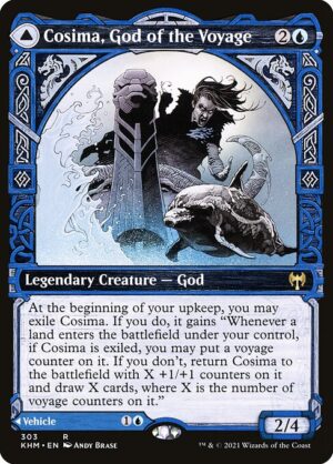 Cosima, God of the Voyage // The Omenkeel - Foil<br /><span class="collector-number">Collector No. 303</span>