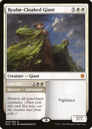 Realm-Cloaked Giant // Cast Off<br /><span class="collector-number">Collector No. 26p</span>