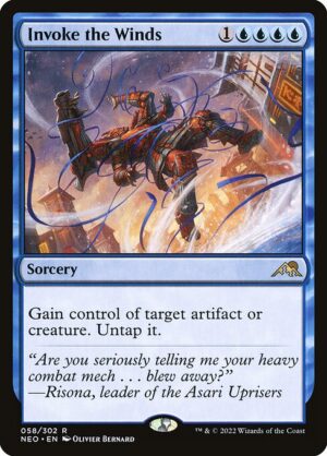 Invoke the Winds - Foil<br /><span class="collector-number">Collector No. 58</span>