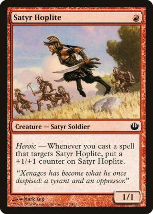 Satyr Hoplite<br /><span class="collector-number">Collector No. 110</span>