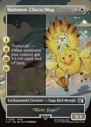 Summon: Choco/Mog (Borderless) - Foil<br /><span class="collector-number">Collector No. 358</span>