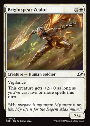 Brightspear Zealot - Foil<br /><span class="collector-number">Collector No. 8</span>