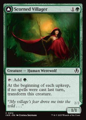 Scorned Villager // Moonscarred Werewolf<br /><span class="collector-number">Collector No. 212</span>