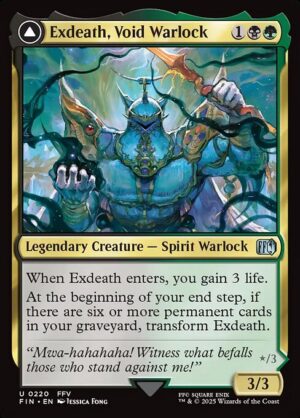 Exdeath, Void Warlock // Neo Exdeath, Dimension's End<br /><span class="collector-number">Collector No. 220</span>
