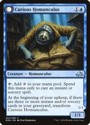 Curious Homunculus // Voracious Reader<br /><span class="collector-number">Collector No. 54</span>