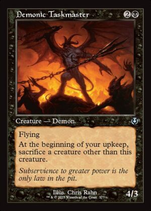Demonic Taskmaster<br /><span class="collector-number">Collector No. 377</span>
