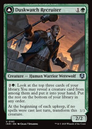 Duskwatch Recruiter // Krallenhorde Howler<br /><span class="collector-number">Collector No. 193</span>