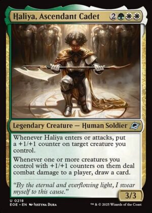 Haliya, Ascendant Cadet<br /><span class="collector-number">Collector No. 218</span>
