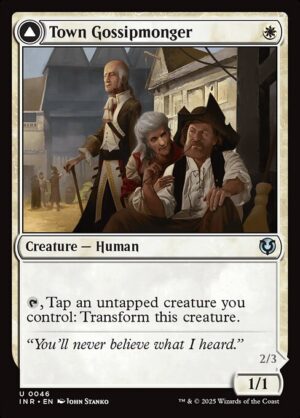 Town Gossipmonger // Incited Rabble - Foil<br /><span class="collector-number">Collector No. 46</span>