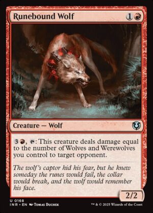Runebound Wolf<br /><span class="collector-number">Collector No. 168</span>