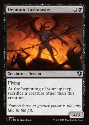 Demonic Taskmaster<br /><span class="collector-number">Collector No. 104</span>